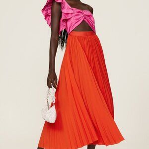 AMUR Pink Cleopatra Pleated Dress